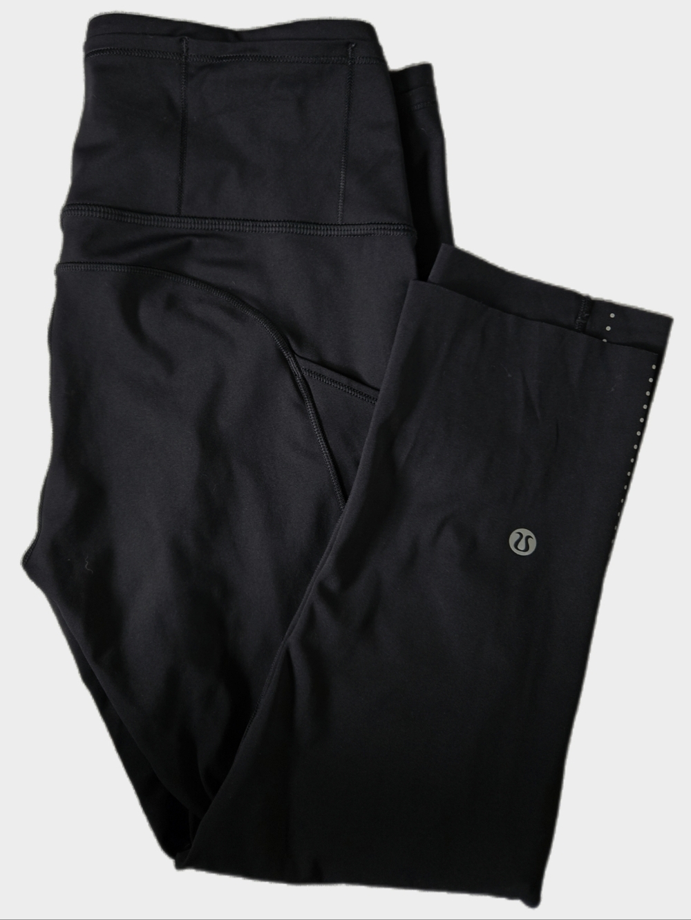 Lululemon Fast & Free Crop Leggings Black Size 6 | 17” Inseam High Rise Running